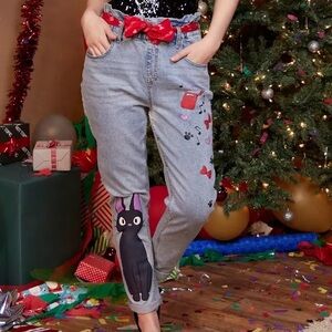 Her Universe Studio Ghibli Kiki's Delivery Service Jiji Paperbag Jeans Hot Topic